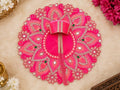 Premium Pink Laddu Gopal Poshak | Designer Floral & Stone Work Krishna Shringar Dress