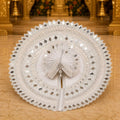 Premium White Laddu Gopal Poshak | Pearl & Mirror Work Designer Krishna Dress